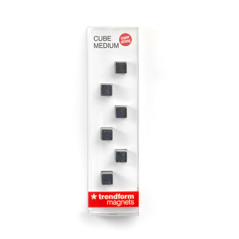 Superstrong Magnets CUBE MEDIUM 6er Set, graphit