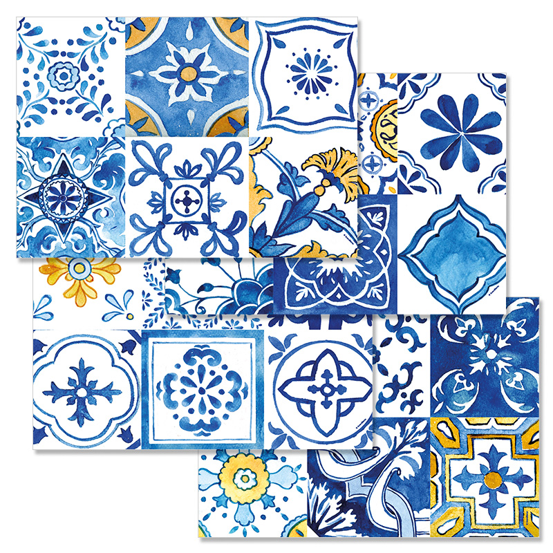 Papiertischset AZULEJOS 4 Sujets à 12 Blatt