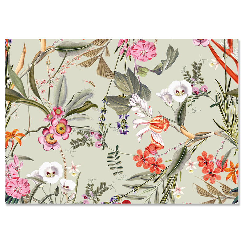 Papiertischset FLORAL LUXE 4 Sujets à 12 Blatt
