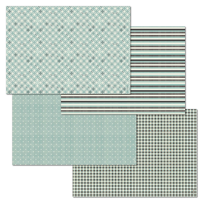 Papiertischset PARAMOUNT 4 Sujets à 12 Blatt