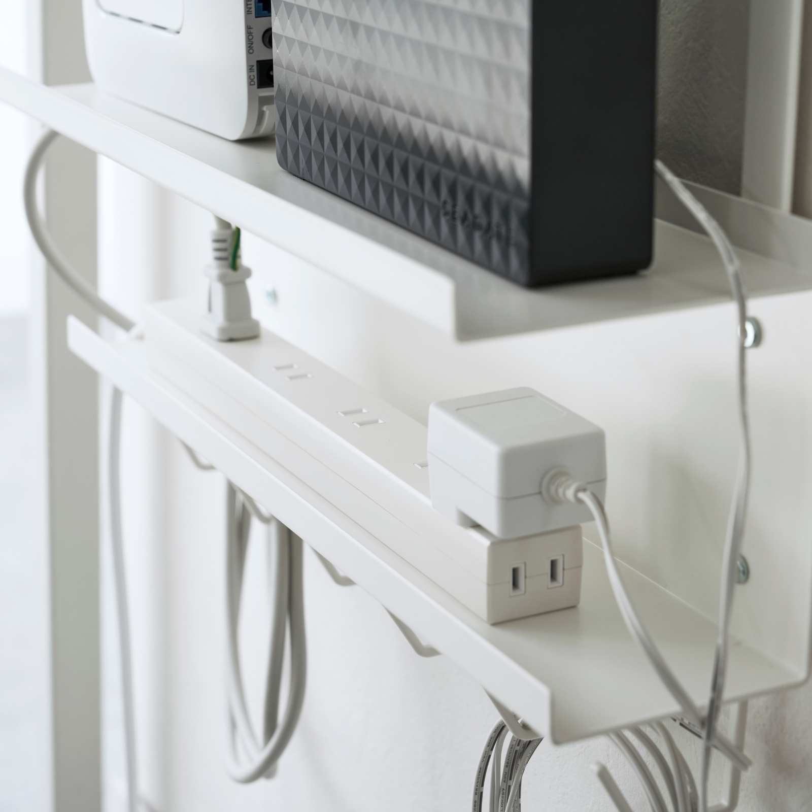 Untertisch-Kabel-/Router-Organizer SMART  weiss