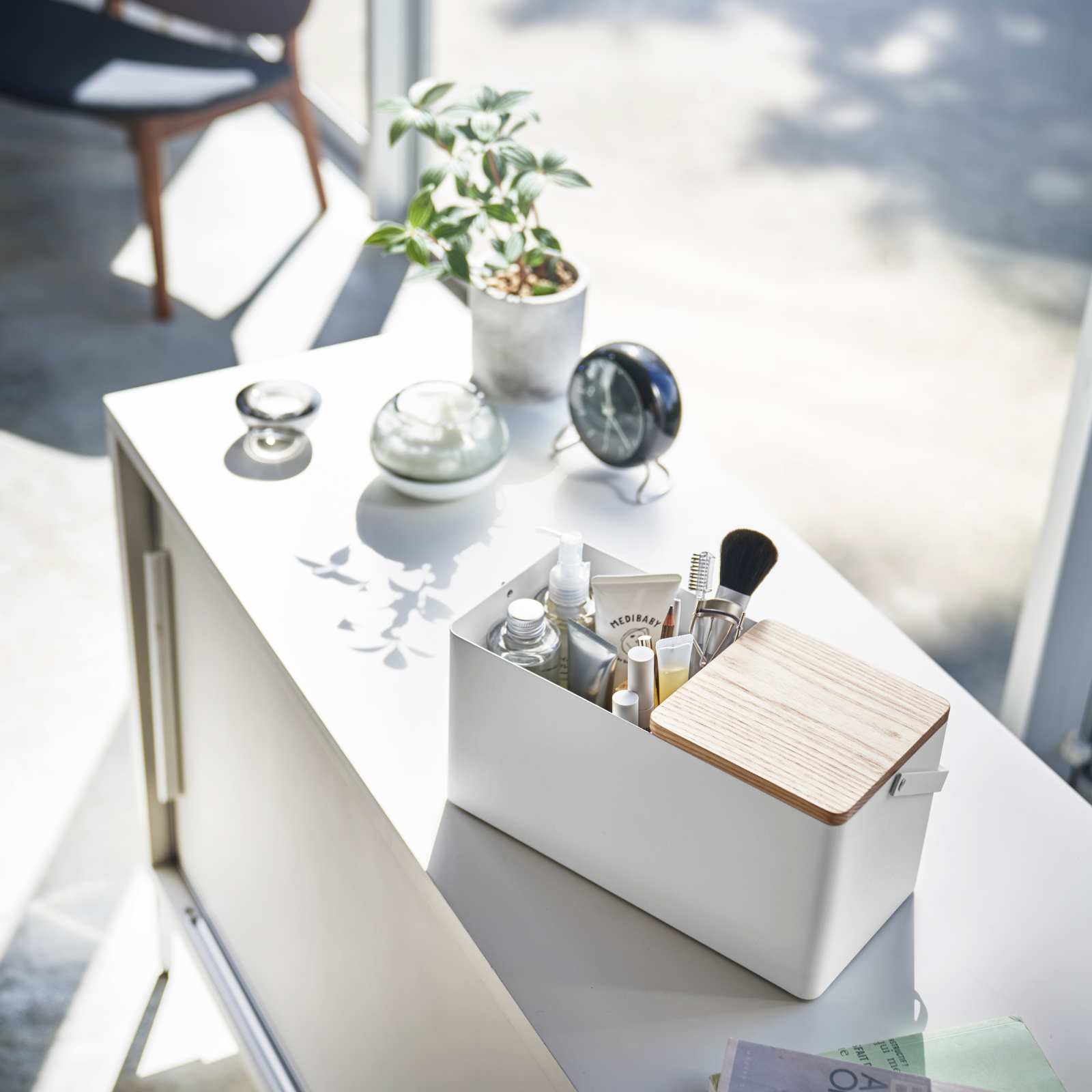 Make-up-Box TOWER weiss 