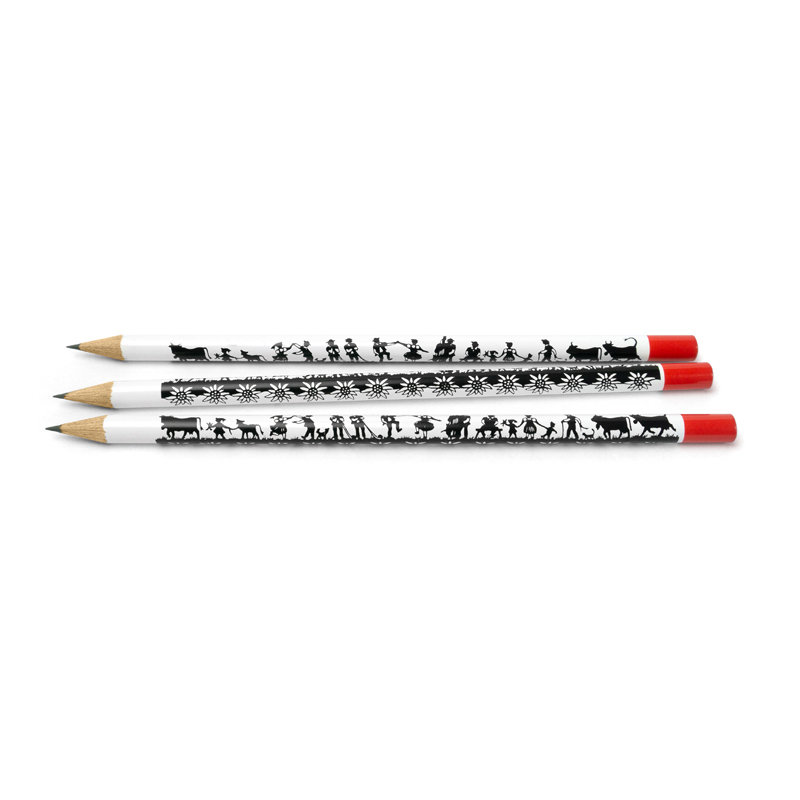 Bleistift-Set SWISS TRADITION 3-teilig Scherenschnitt Esther Gerber
