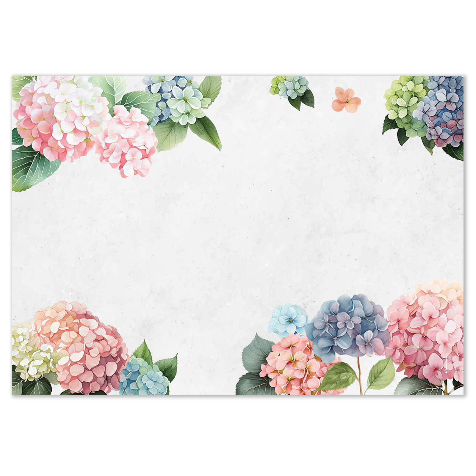Papiertischset HORTENSIA 4 Sujets à 12 Blatt