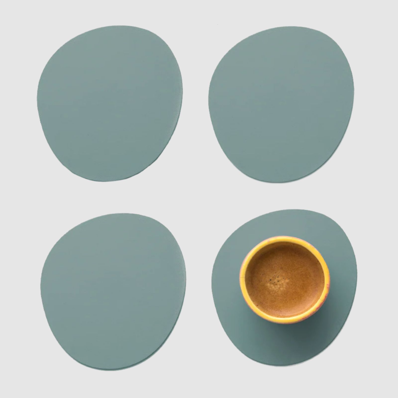 Ruca Stone Coasters (x4) Eucalyptus 