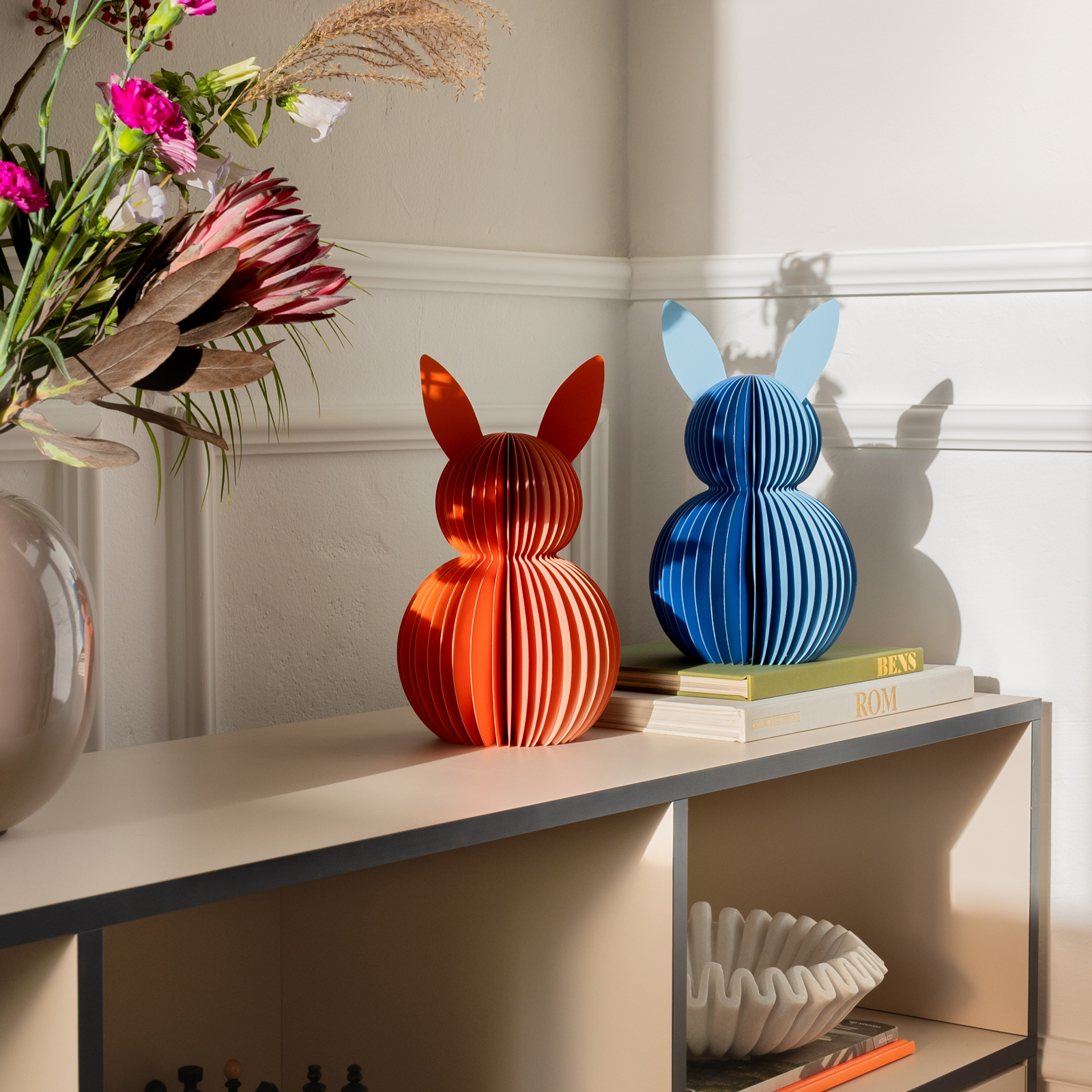 Papierhasen Tulip 2er-Set 