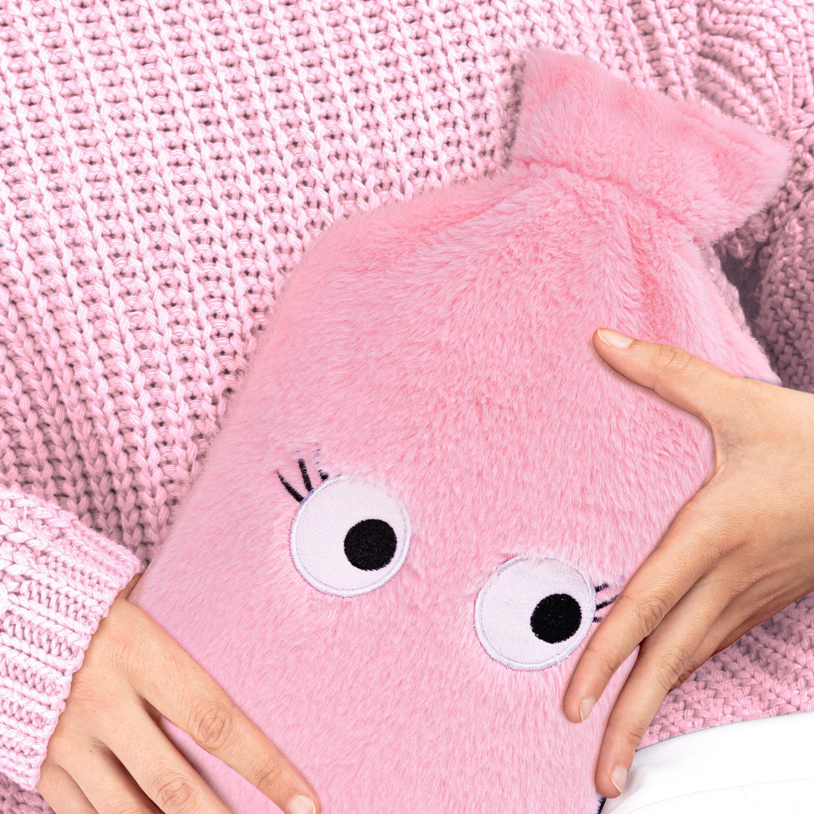 Wärmeflasche EYES pink 
