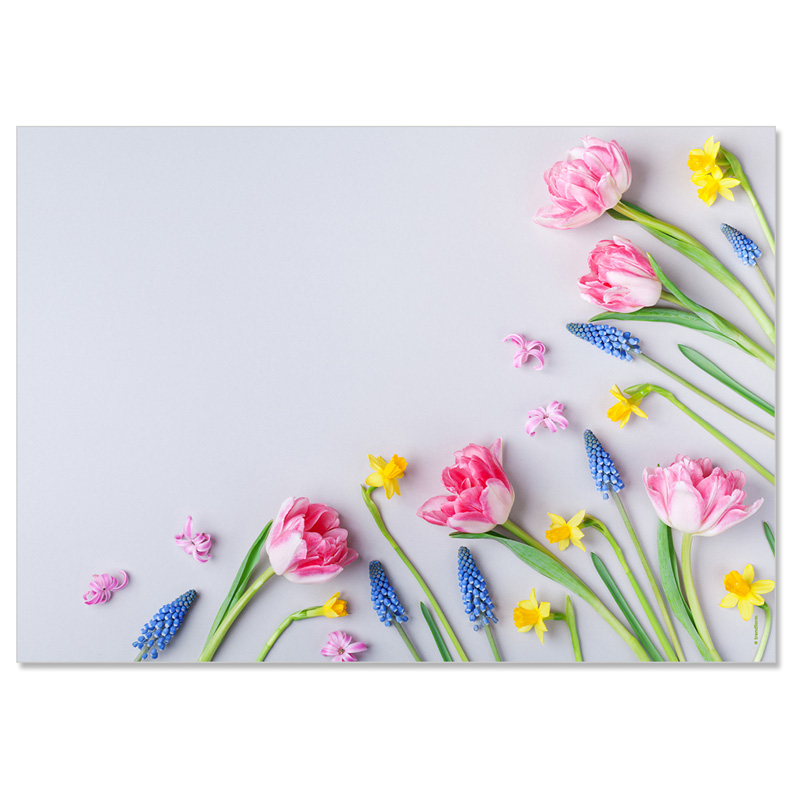 Papiertischset BOUQUET 4 Sujets à 12 Blatt