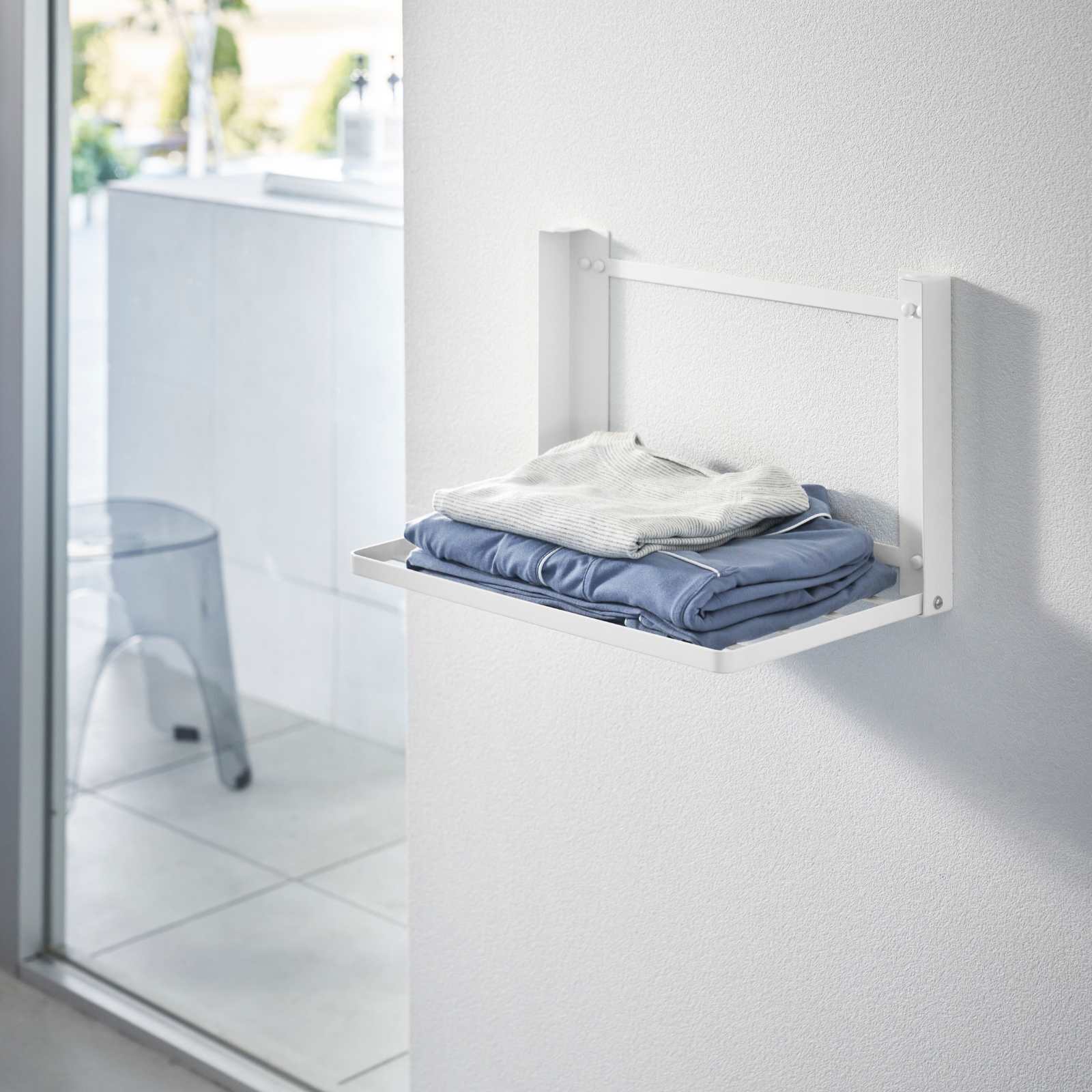 Klappbare Ablage TOWER weiss 