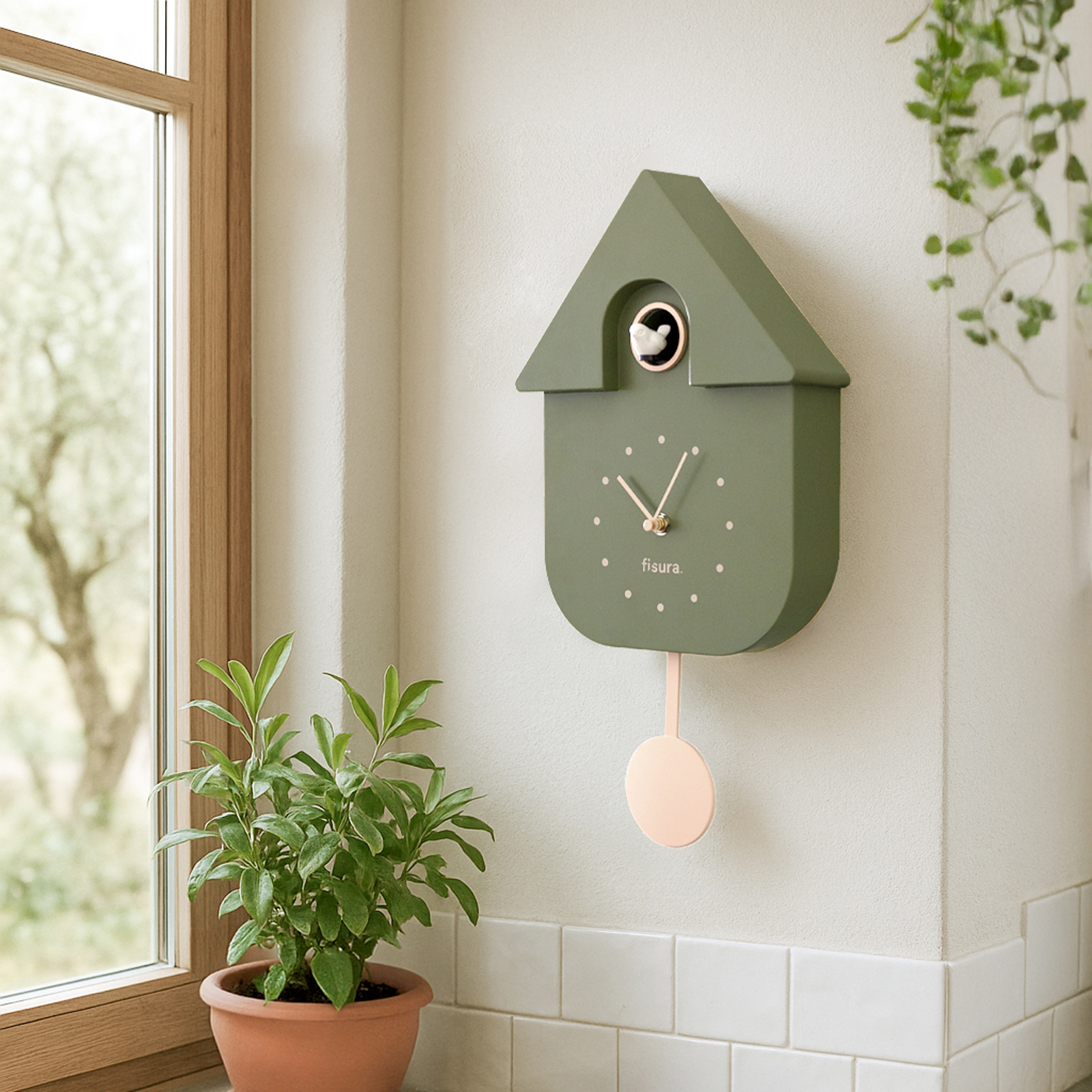 CUCKOO CLOCK - olive 