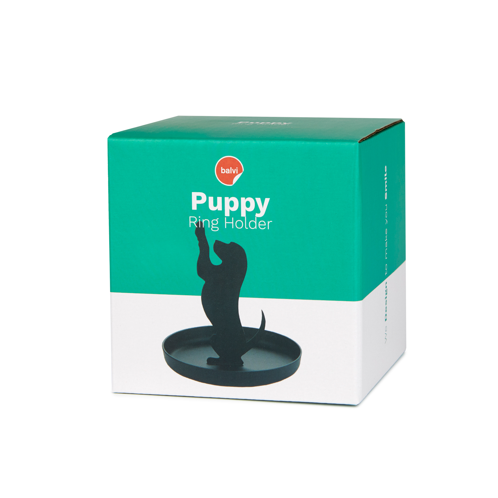 Ringhalter PUPPY schwarz aus Metall 