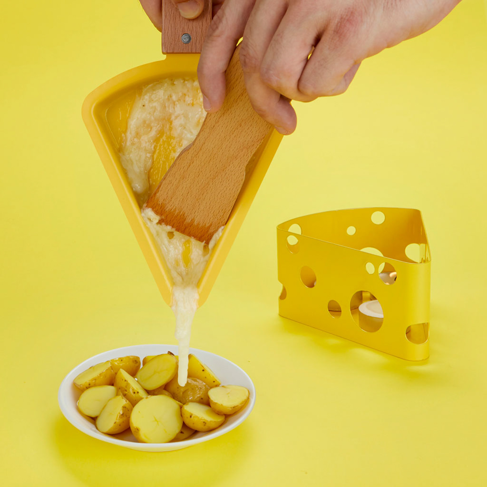 Kerzenraclette FROMAGETTE gelb 