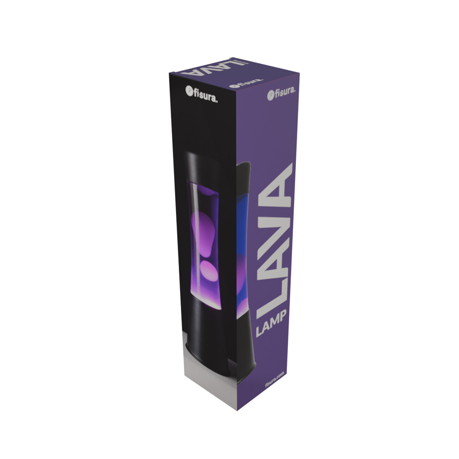 Lava Lamp TOWER Purple Black Base 