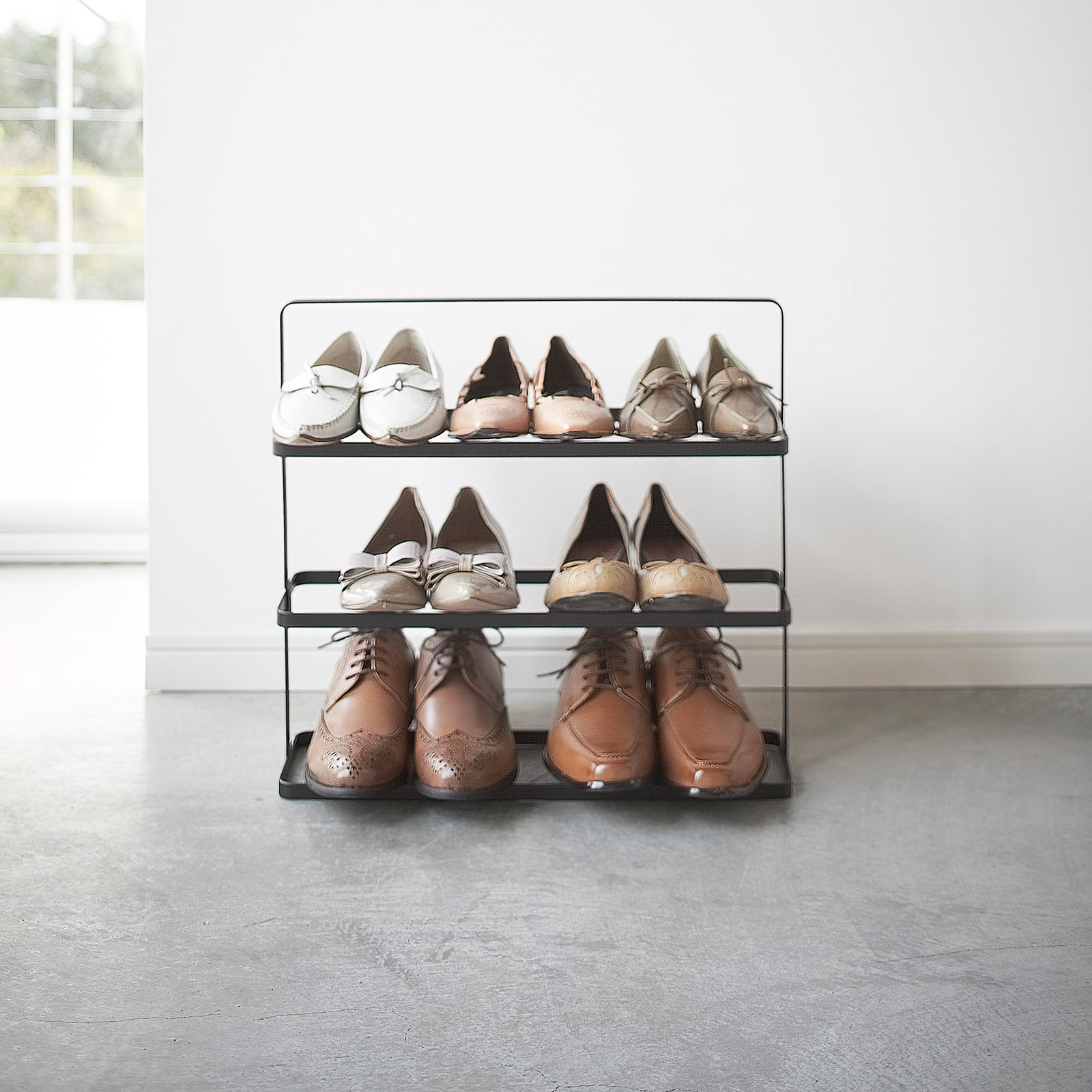 Schuhregal breit TOWER schwarz 