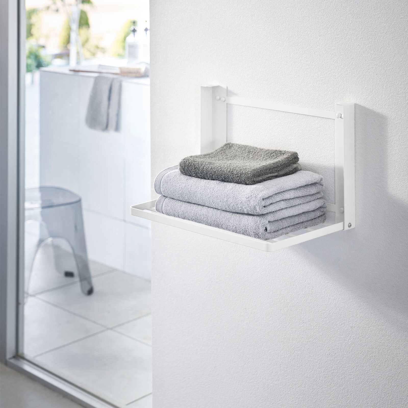 Klappbare Ablage TOWER weiss 