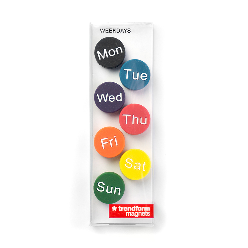 Magnete WEEKDAYS 7er Set  