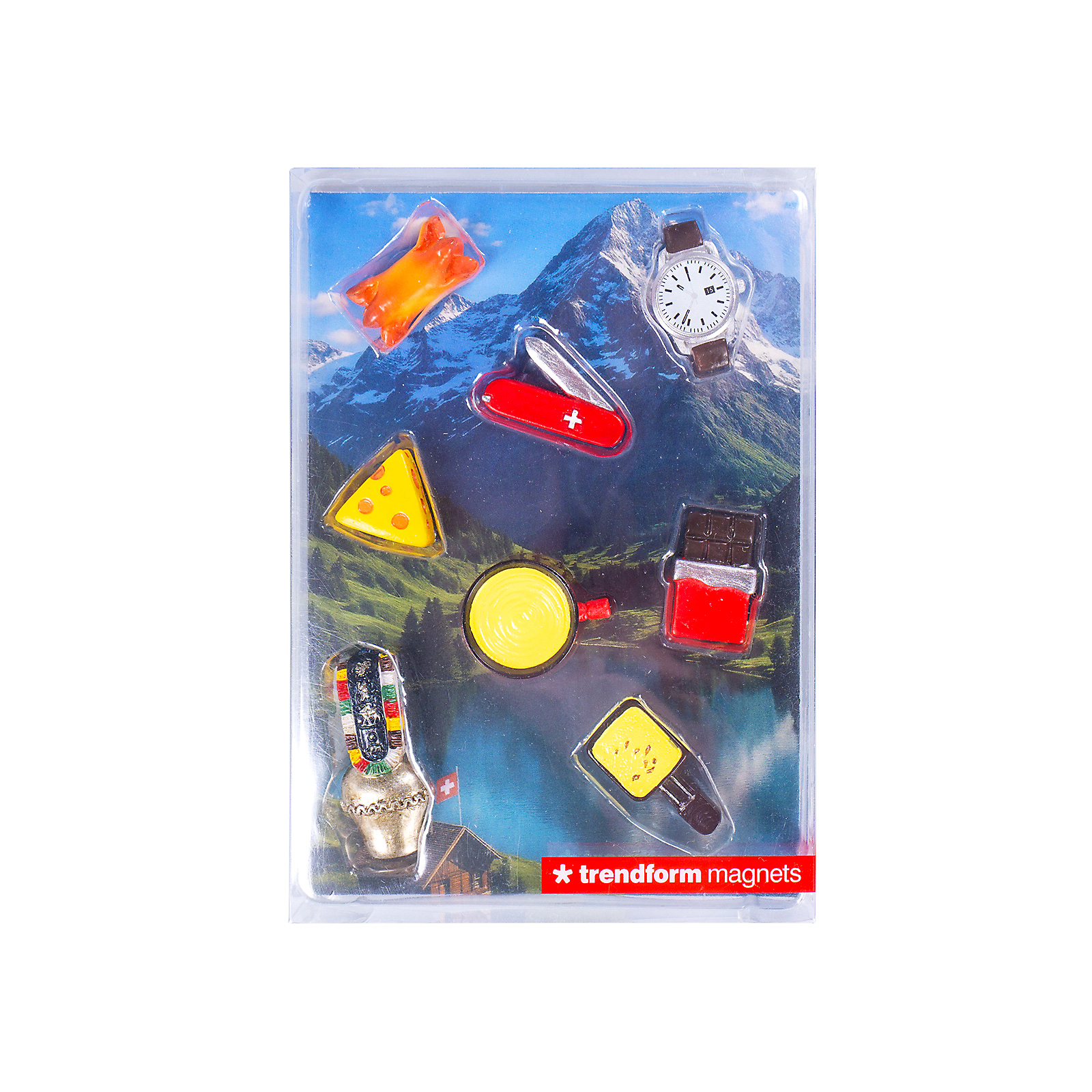 Magnete SWITZERLAND 8er Set multicolor 