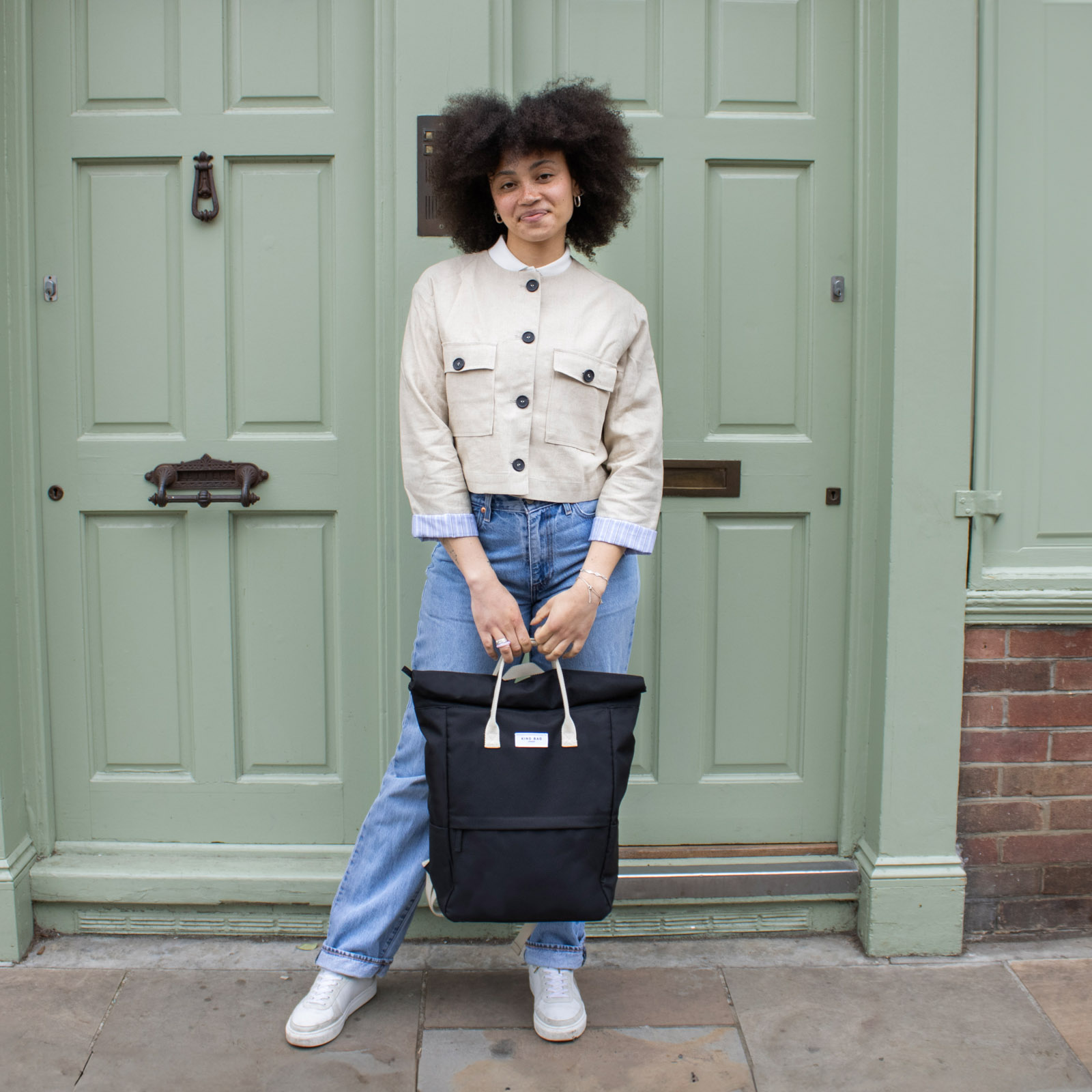 Large Backpack 23L Pebble Black 