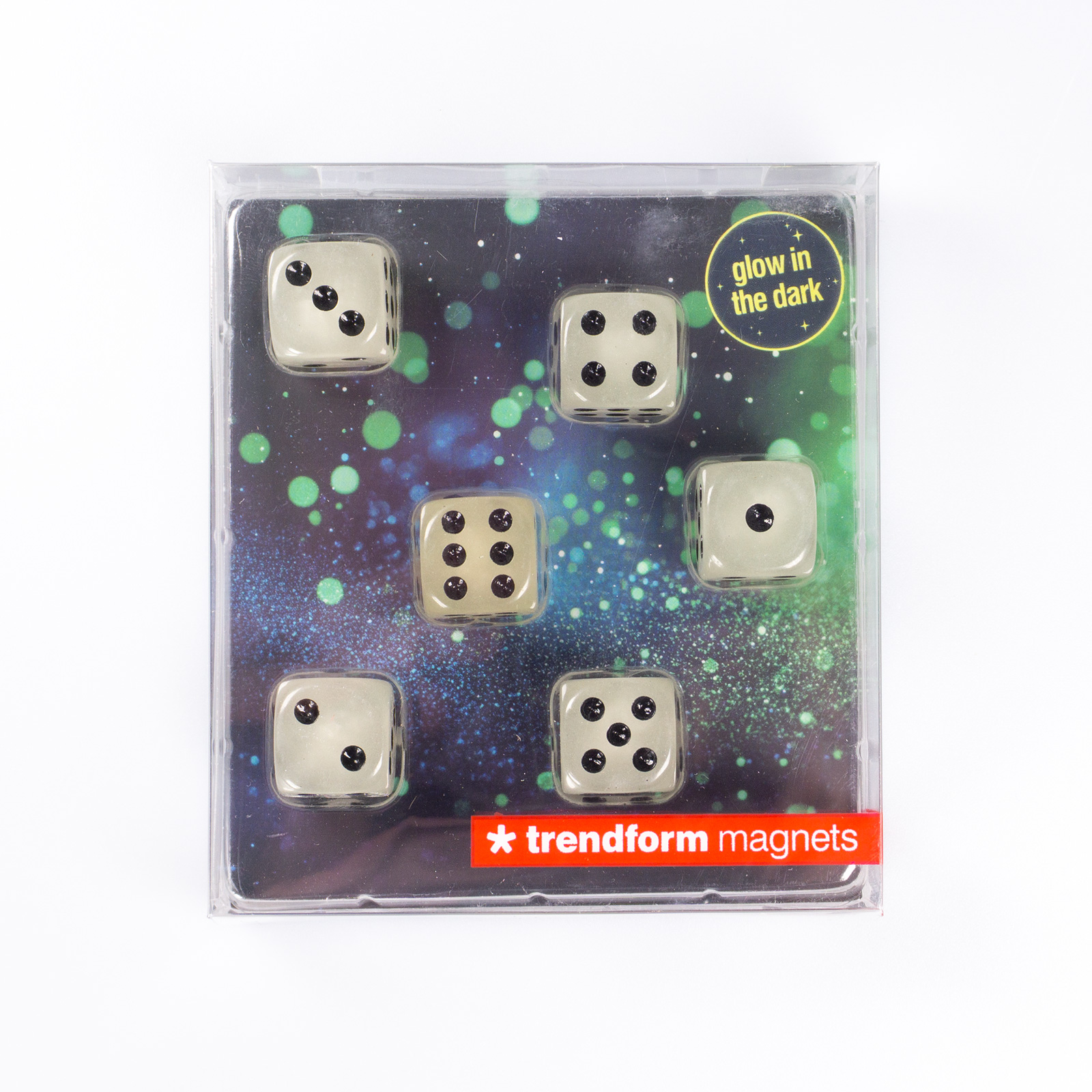 Magnete POKER GLOW 6er Set  glow in the dark