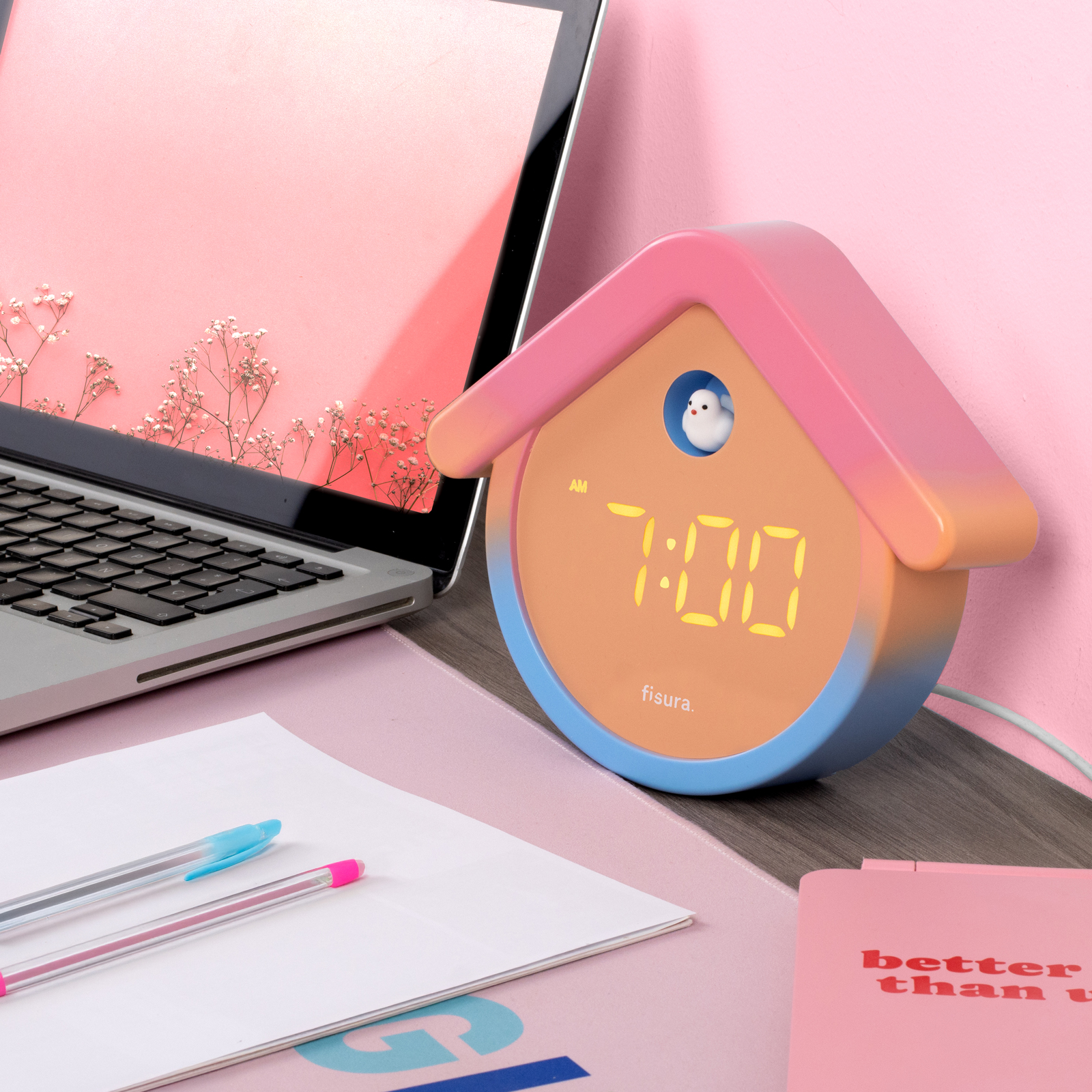CUCKOO DIGITAL CLOCK gradient 