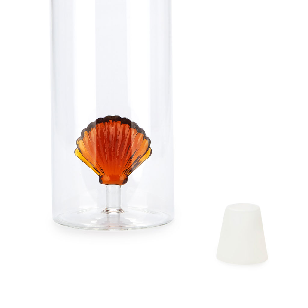 Glasflasche ATLANTIS SHELL 1.2 l amber Borosilicate