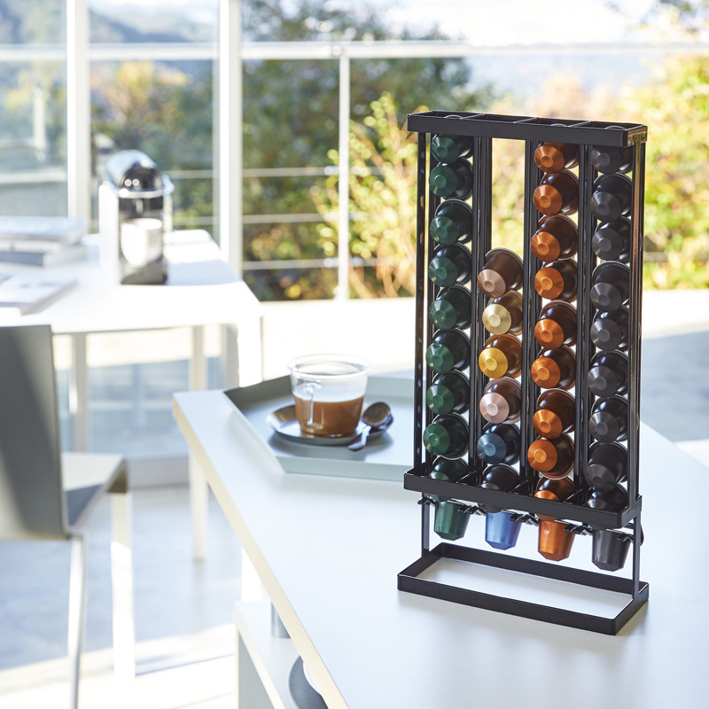 Kaffeekapselhalter TOWER schwarz 