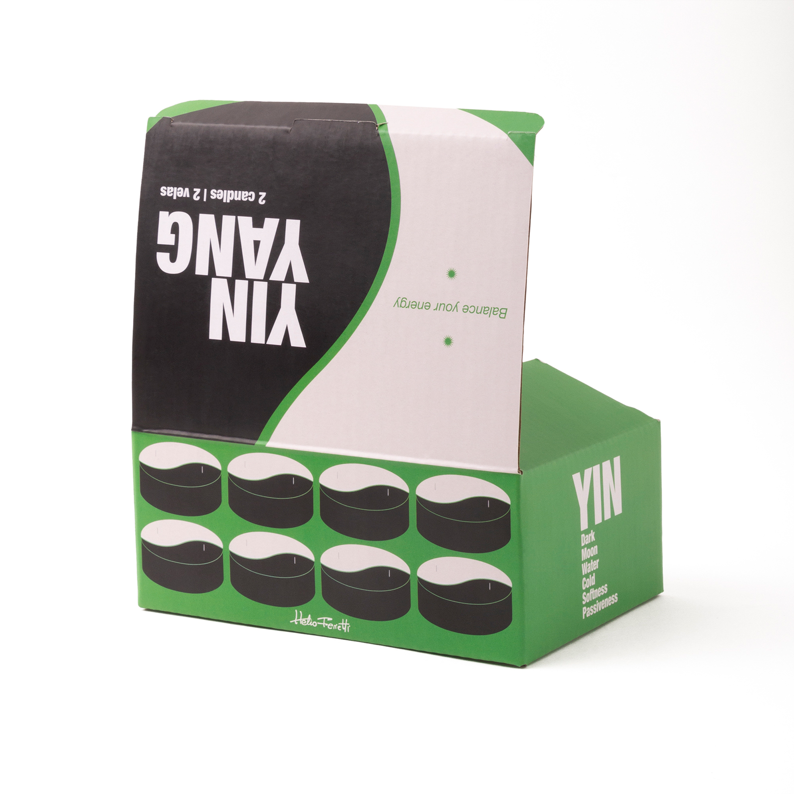 YING & YANG CANDLE BLACK 