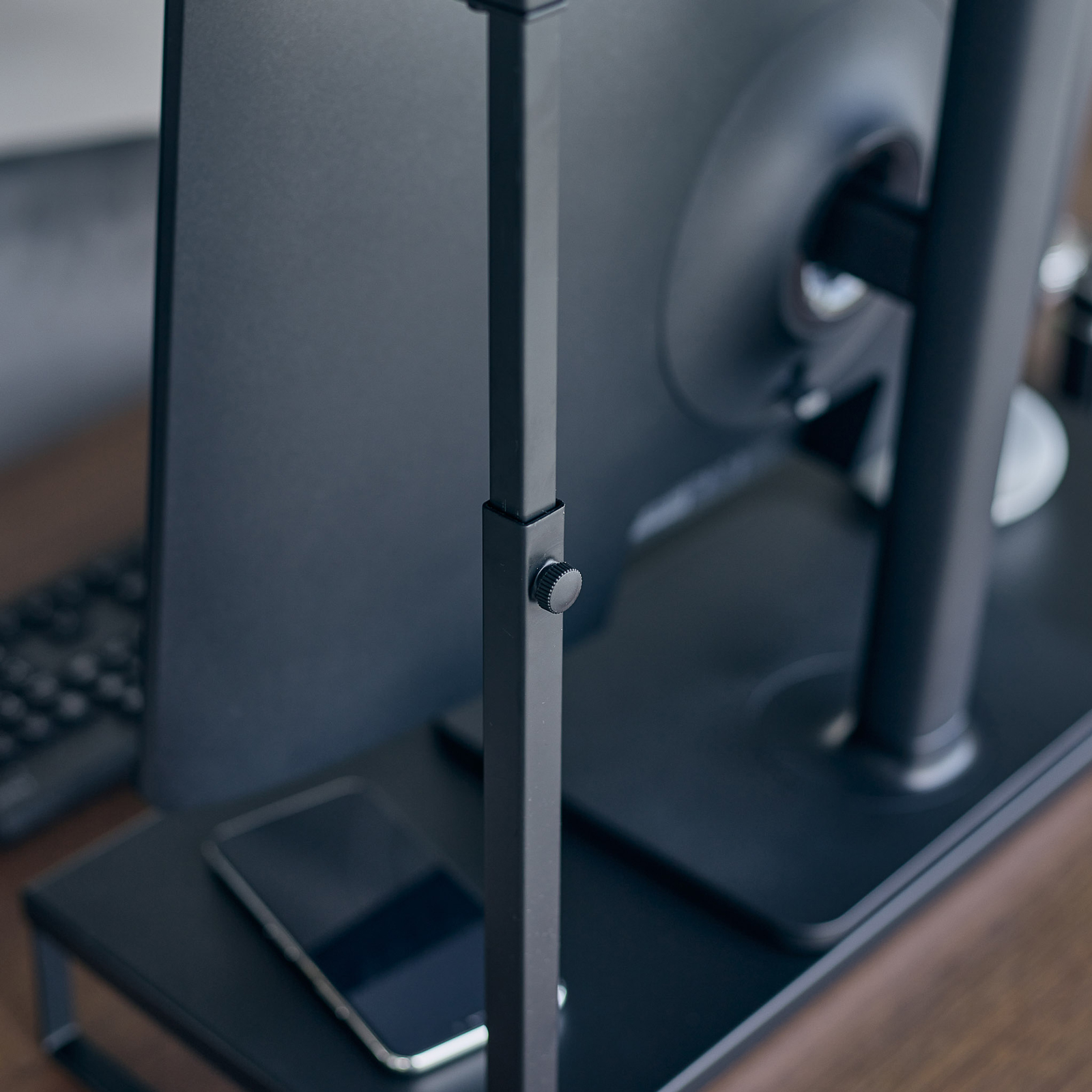2-stöckiger Monitorständer TOWER schwarz 