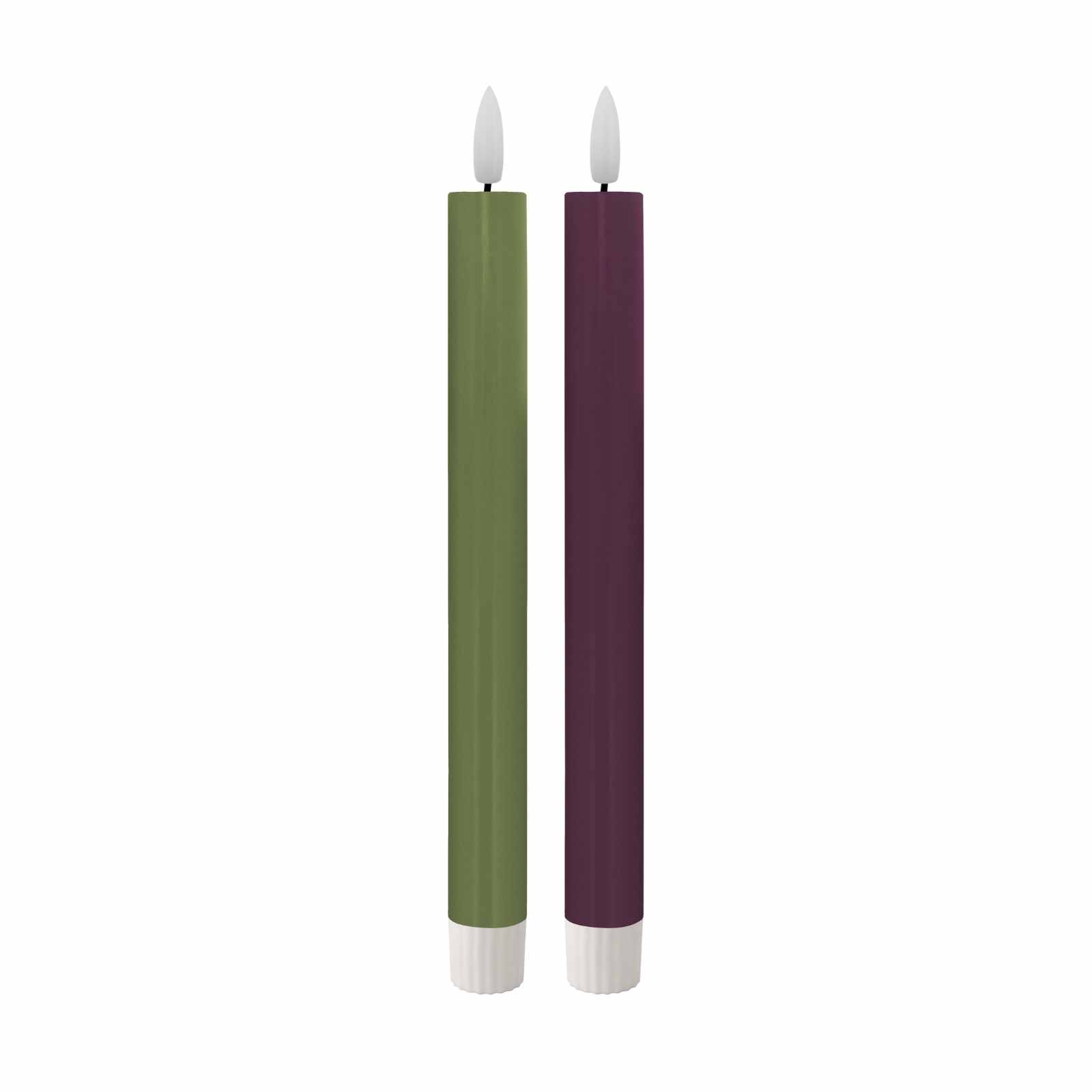 LED Stabkerzen-Set Ruka 2er Set 