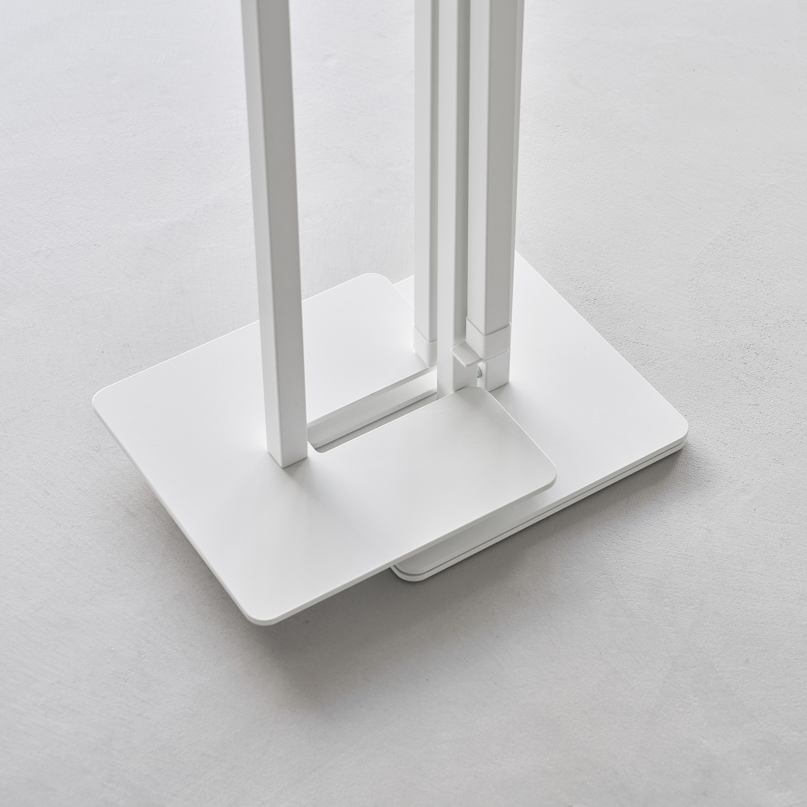 Klappbarer Zweistangen-Wäscheständer TOWER weiss  für den Innenbereich