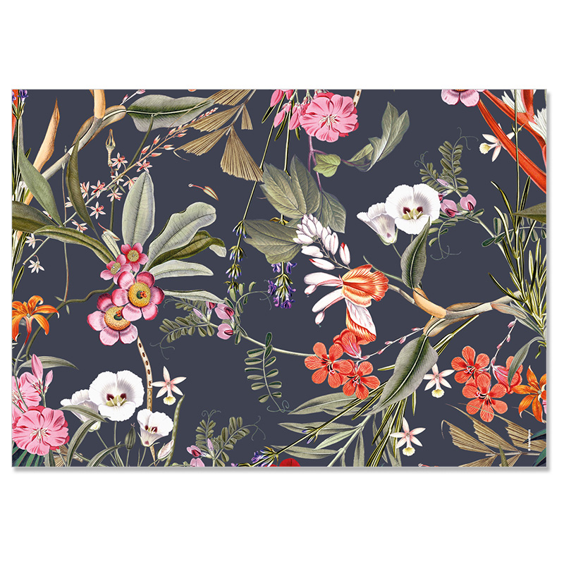 Papiertischset FLORAL LUXE 4 Sujets à 12 Blatt