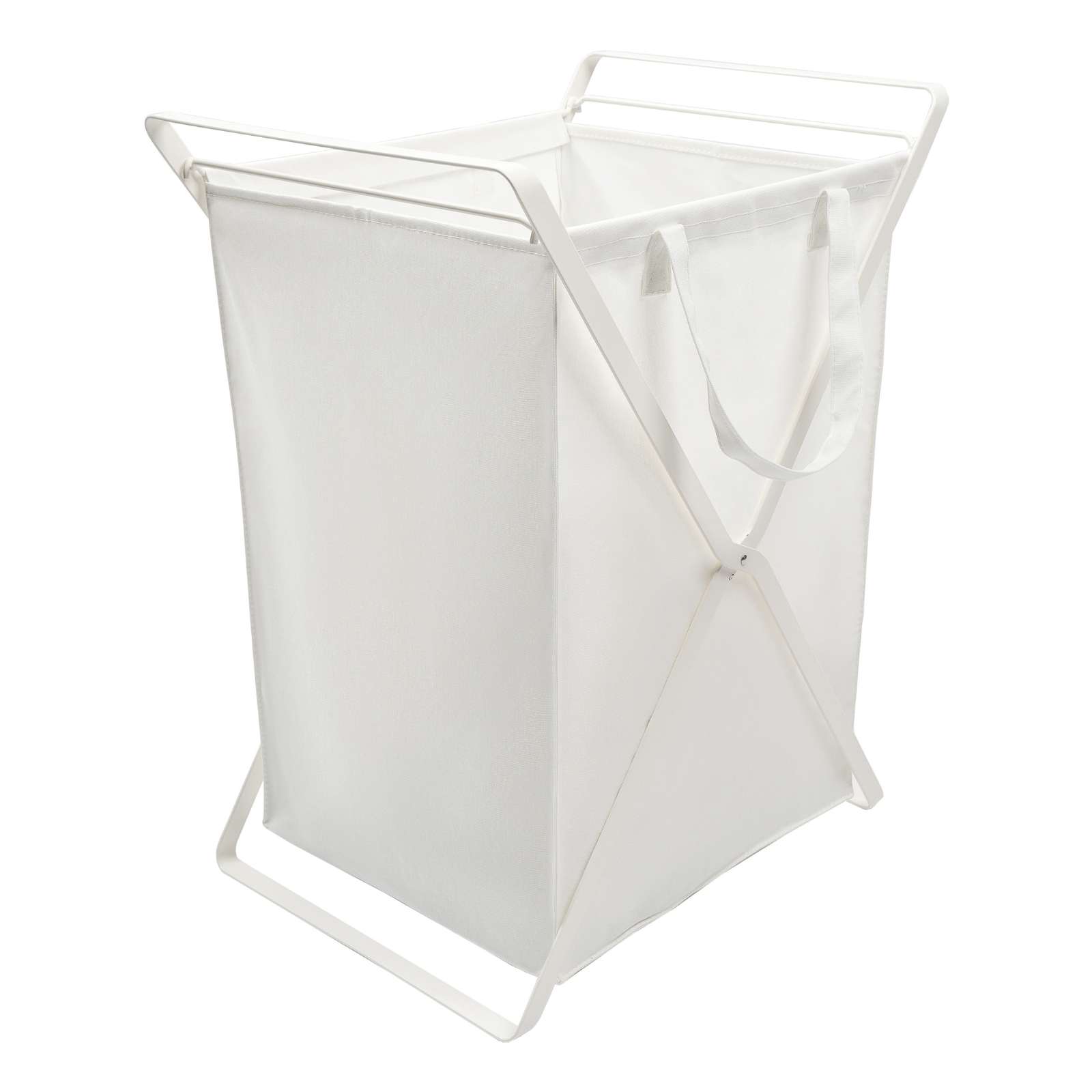 Wäschekorb TOWER weiss mit herausnehmbarer Tasche 