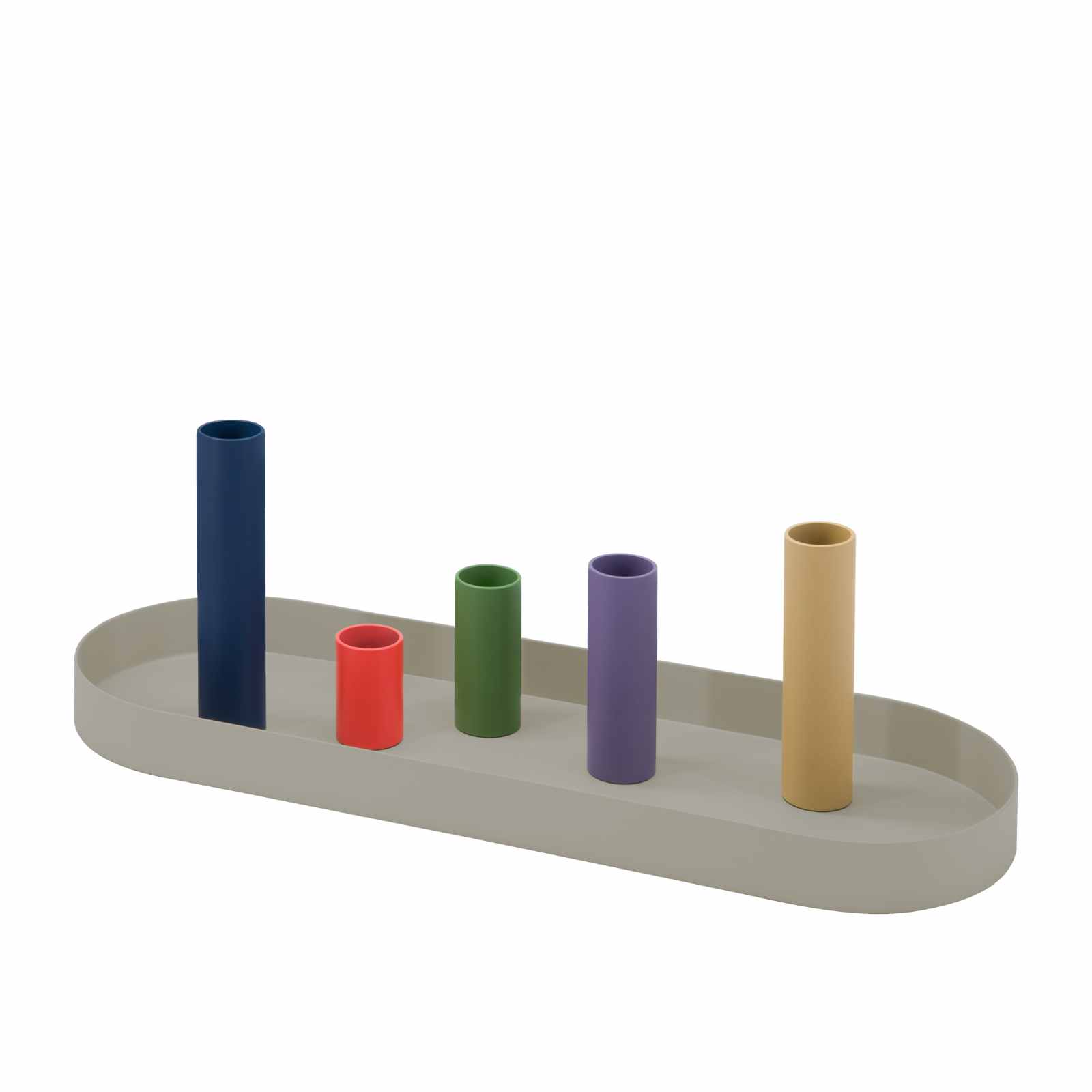 Magnetischer Kerzenhalter Luna 6er-Set oval