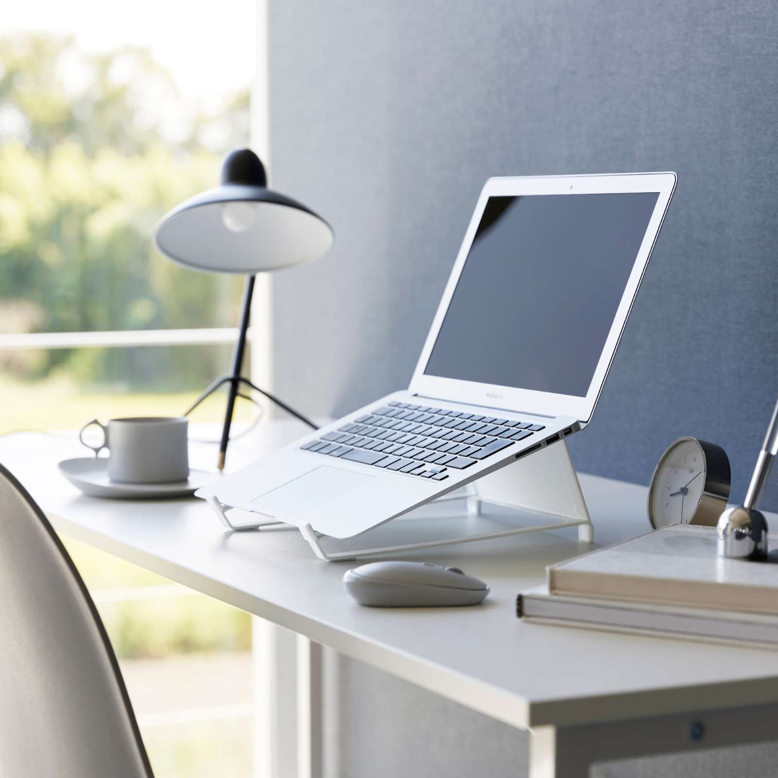 Tablet-/Laptophalter mit Doppelfunktion TOWER weiss 