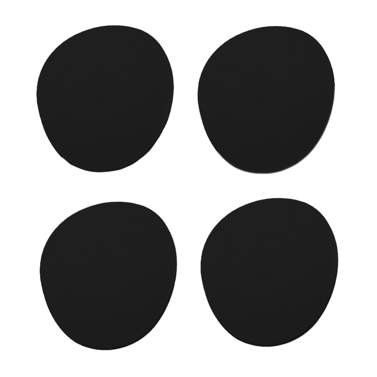 Ruca Stone Coasters (x4) Black 