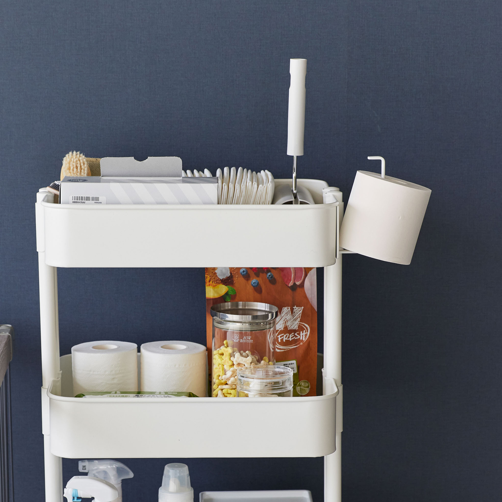 TOWER Magnetischer Toilettenpapierhalter weiss 