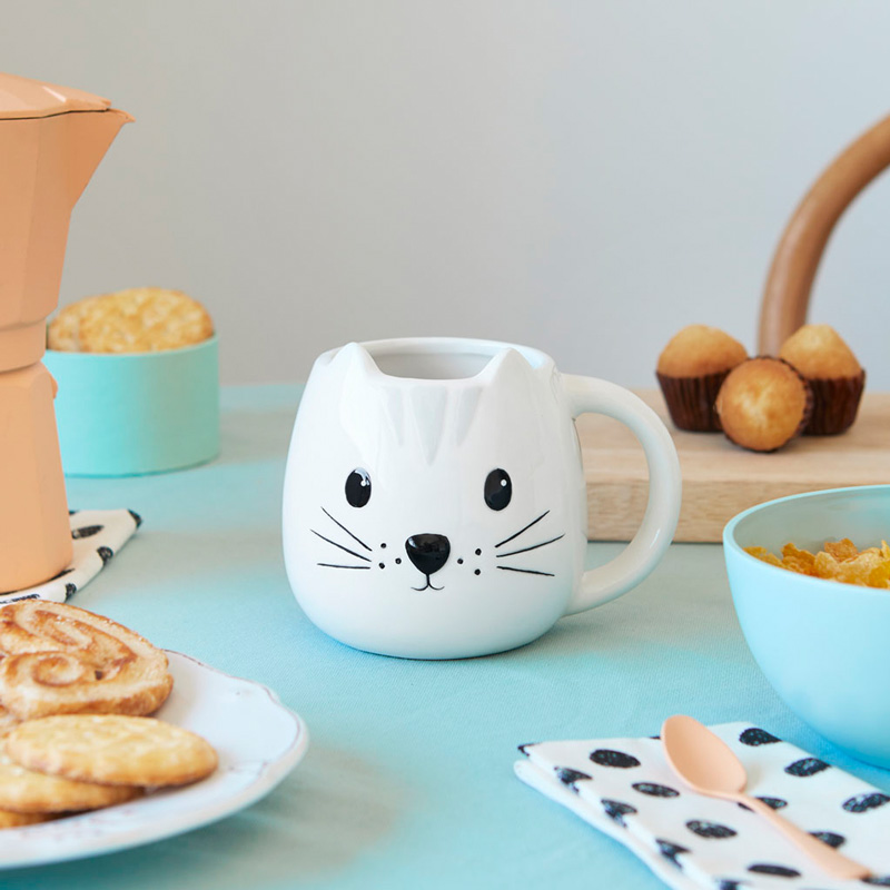 Tasse KITTY weiss 