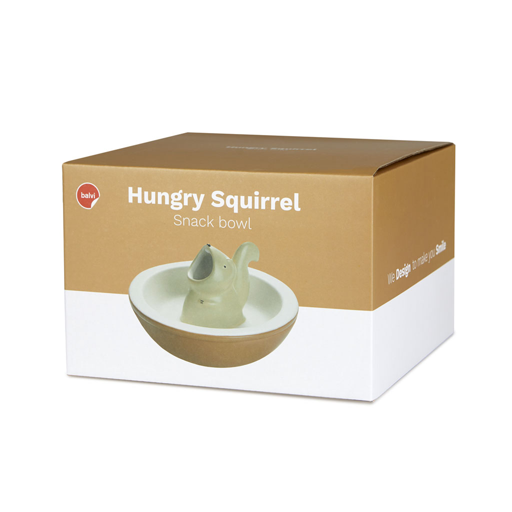 Snack-Schale HUNGRY SQUIRREL braun 
