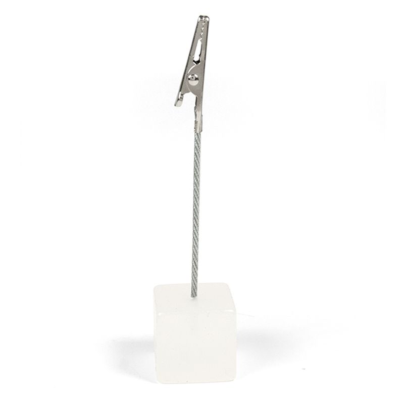 Würfelclip CUBE weiss matt 