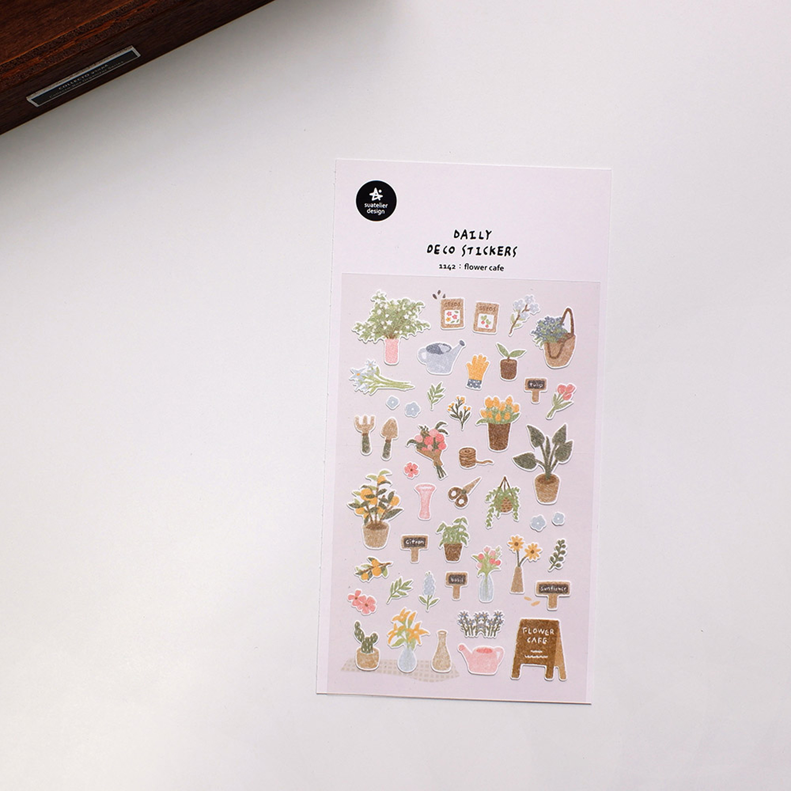 Daily Deco Sticker FLOWER CAFE 