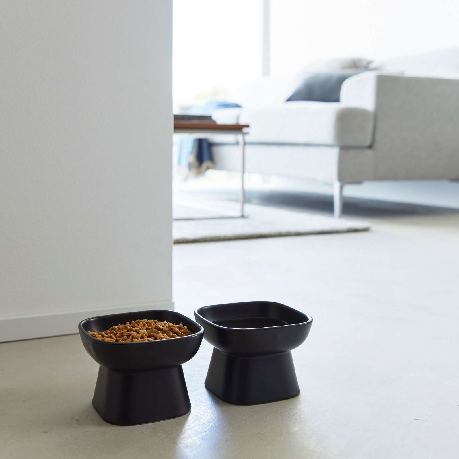 Keramik-Futternapf TOWER schwarz 