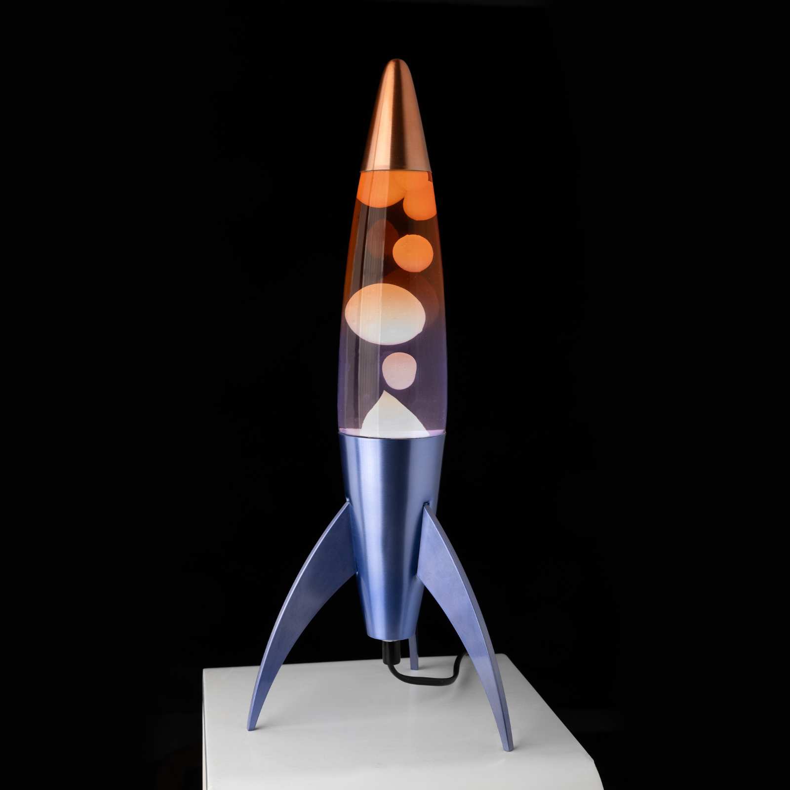 Lava Lamp ROCKET blue gradient 