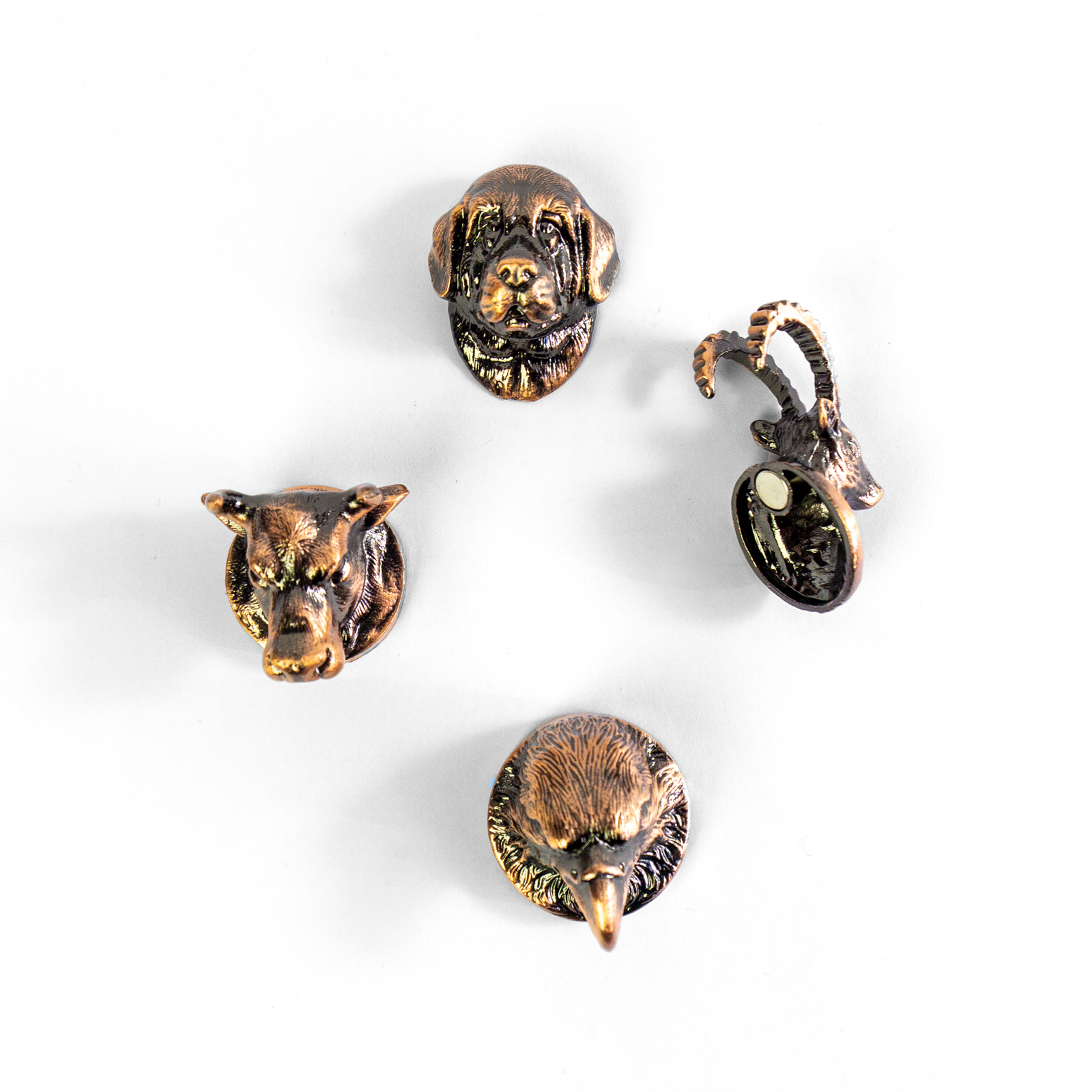 Magnete BELLA & FRIENDS 4er Set bronze 