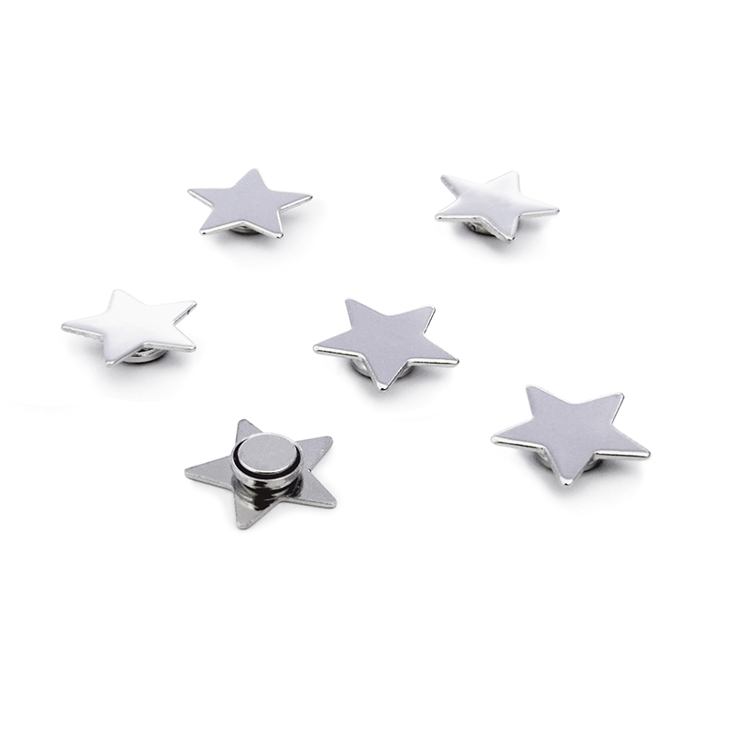 Magnet STAR 6er Set verchromt 
