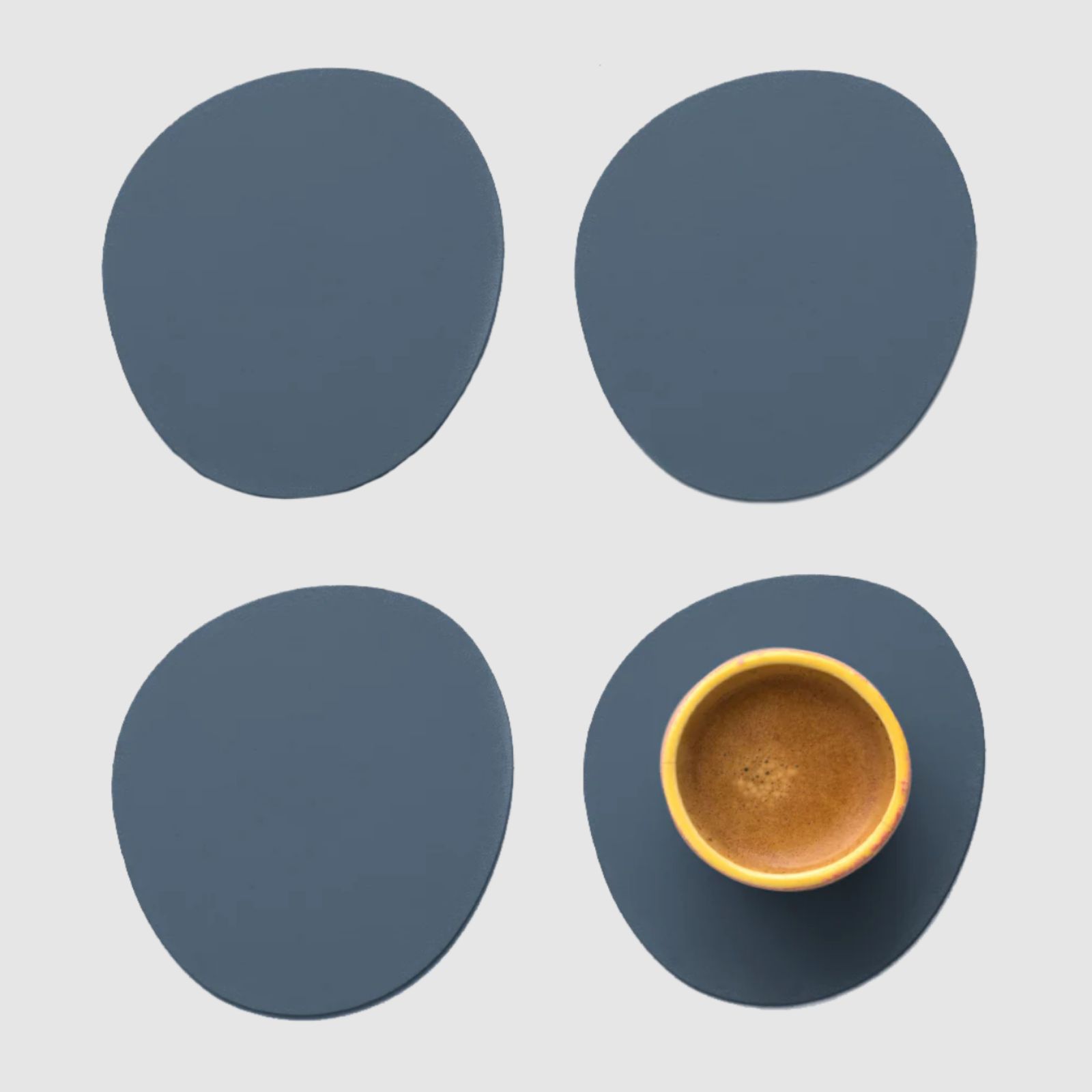 Ruca Stone Coasters (x4) Petrol 