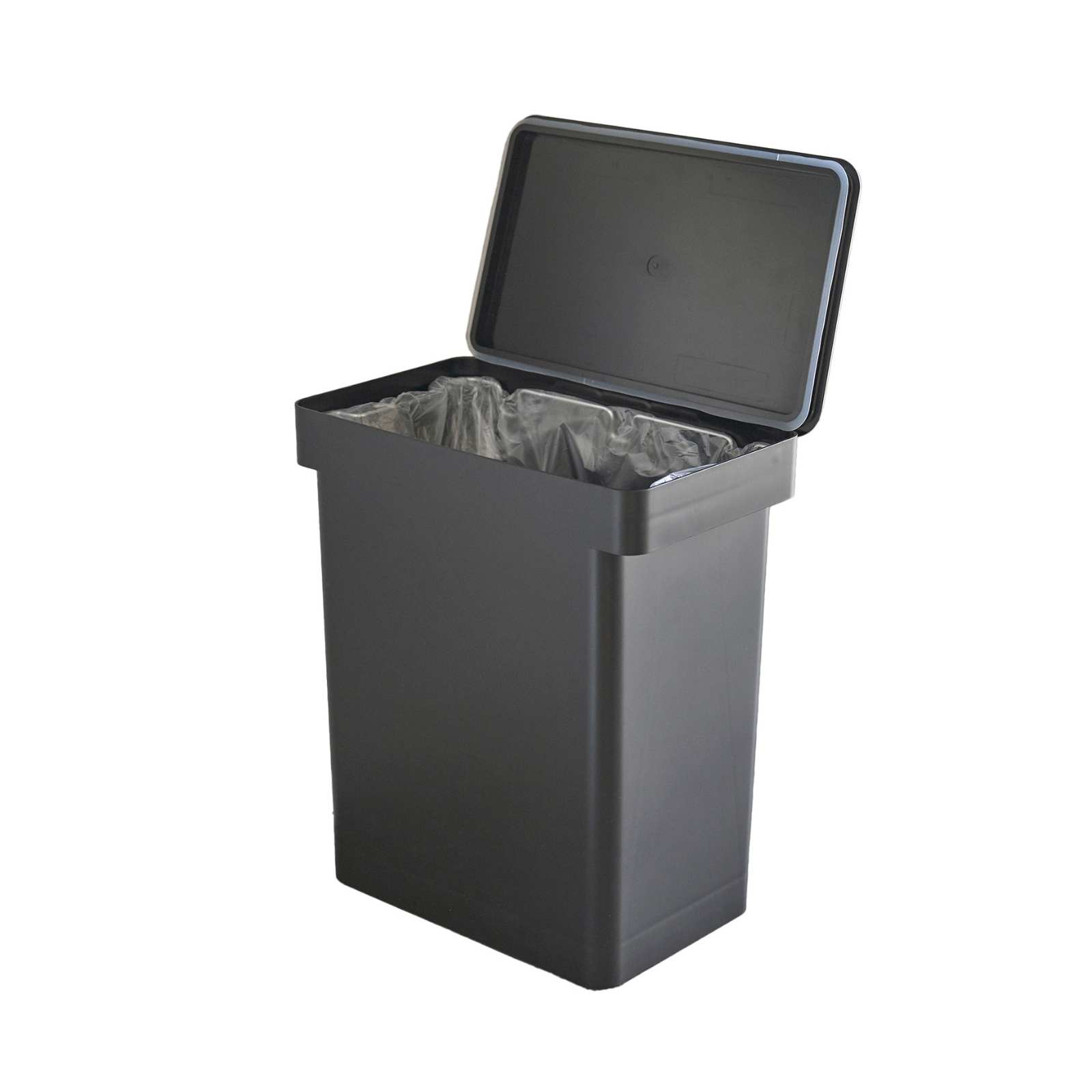 Luftdichter Mülleimer mit Rollen TOWER schwarz 