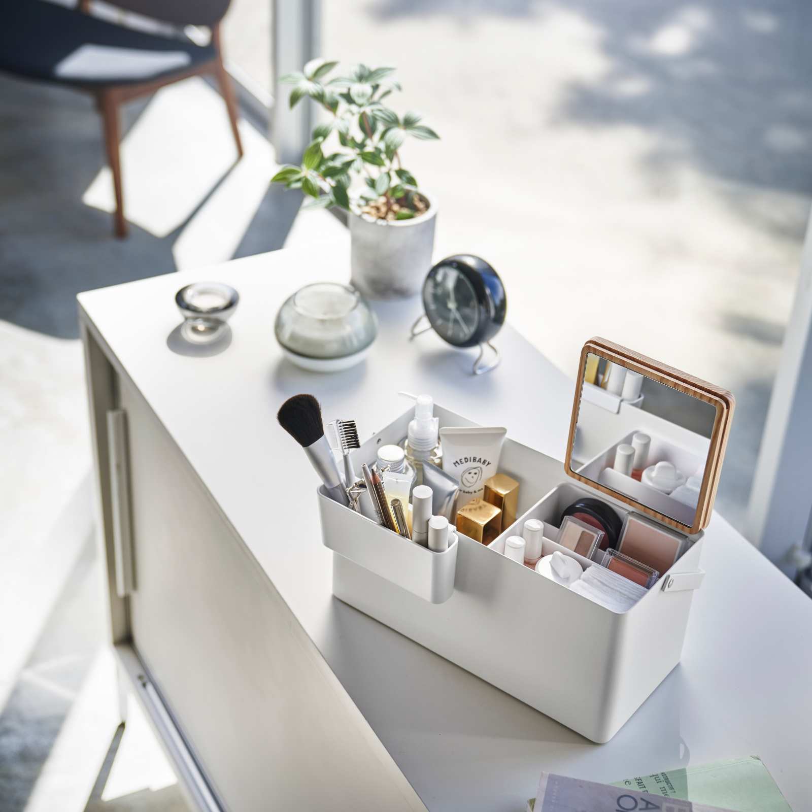 Make-up-Box TOWER weiss 