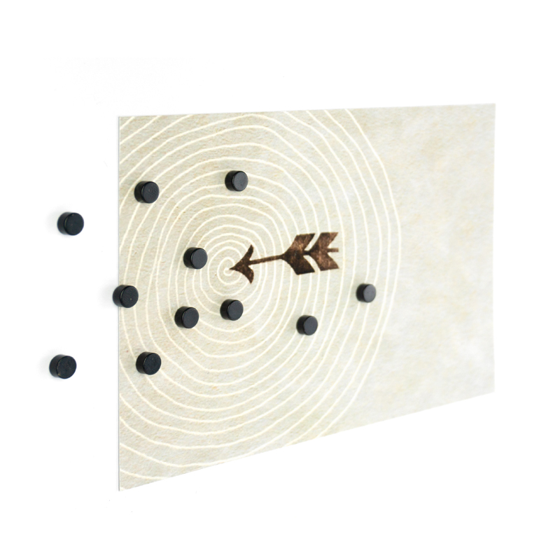 Magnete STEELY 10er Set schwarz 