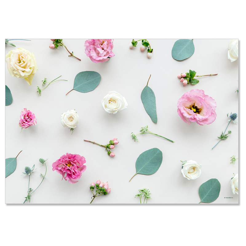 Papiertischset PRINTEMPS 4 Sujets à 12 Blatt