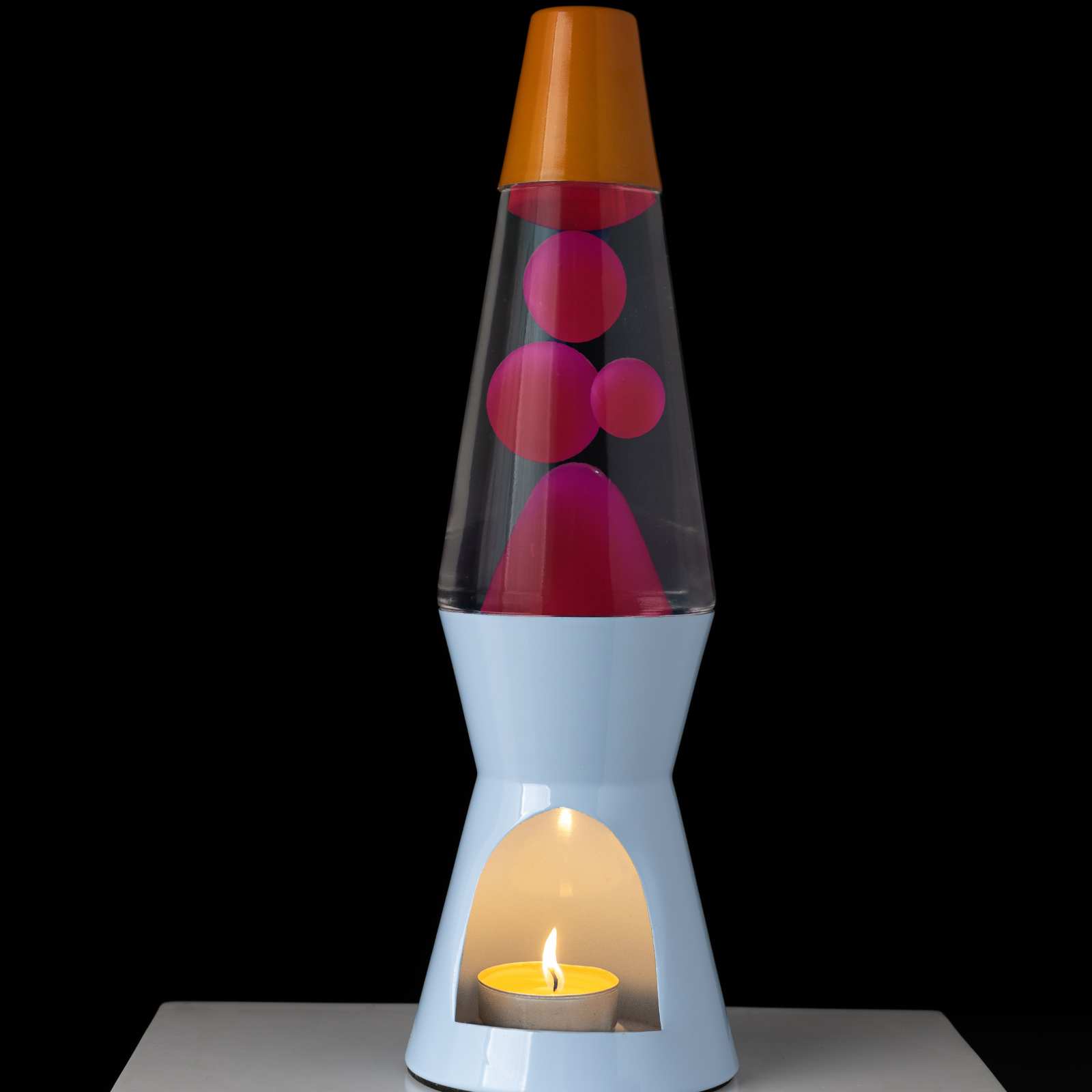 Lava Lamp T-LIGHT - blue & pink 